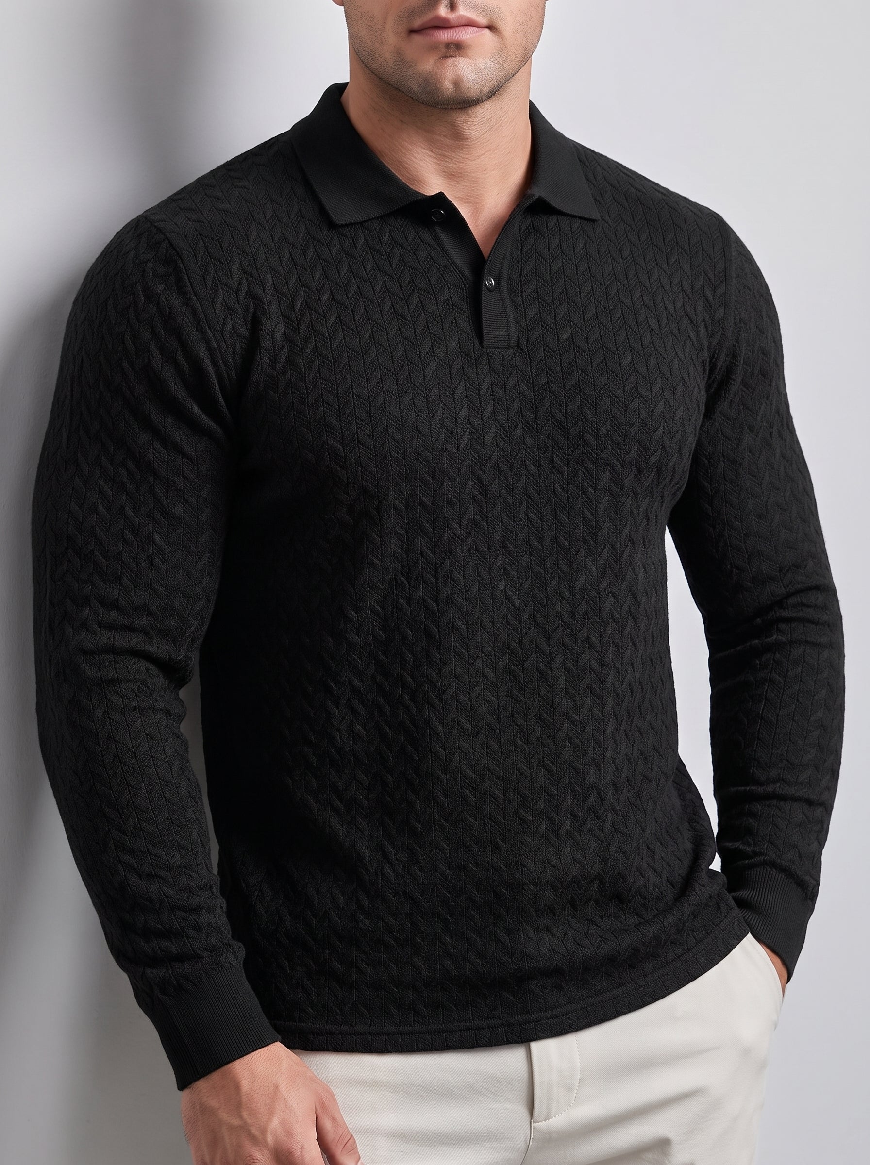 Lewis – Men’s Long-Sleeve Polo Shirt