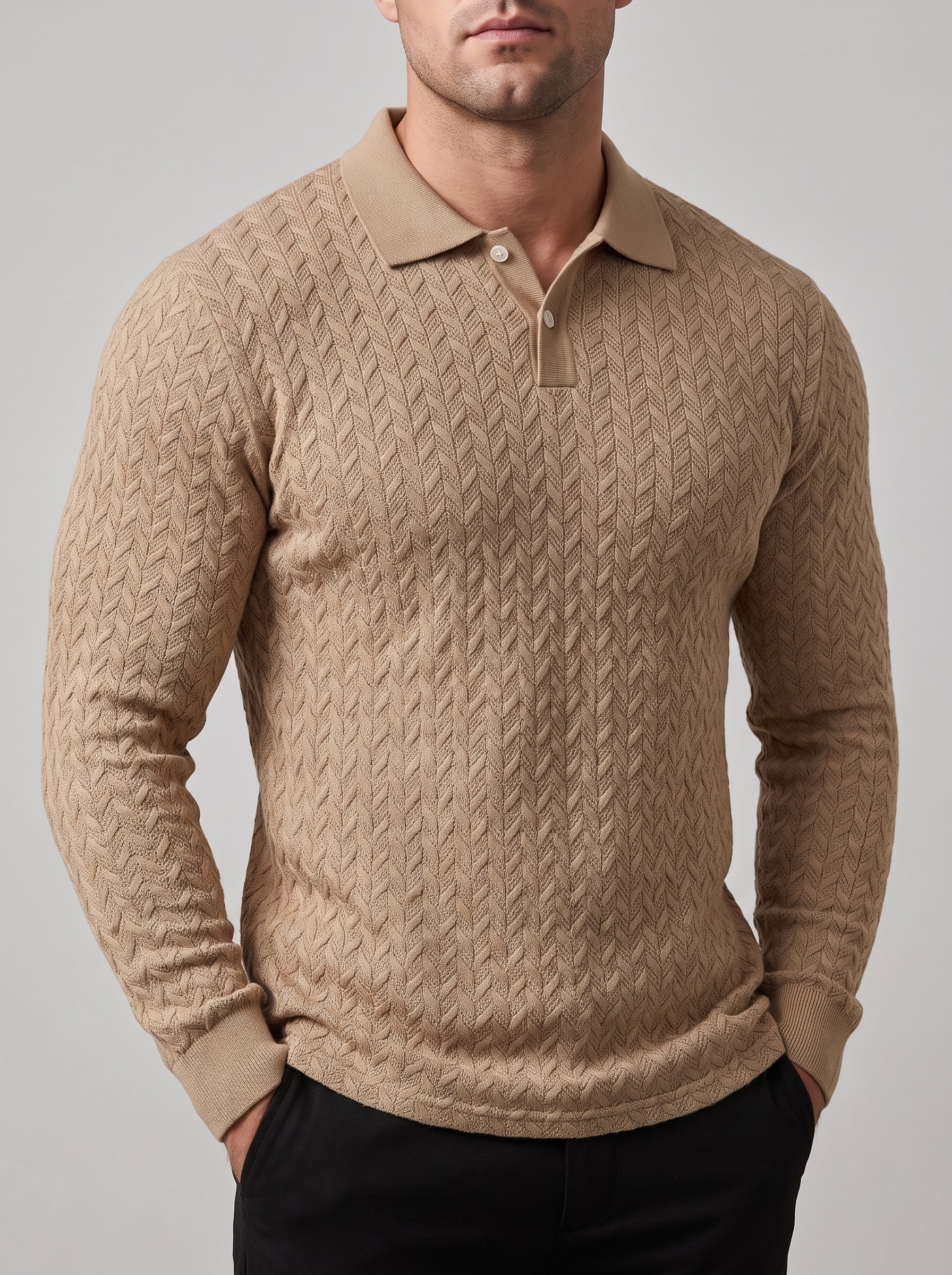Lewis – Men’s Long-Sleeve Polo Shirt