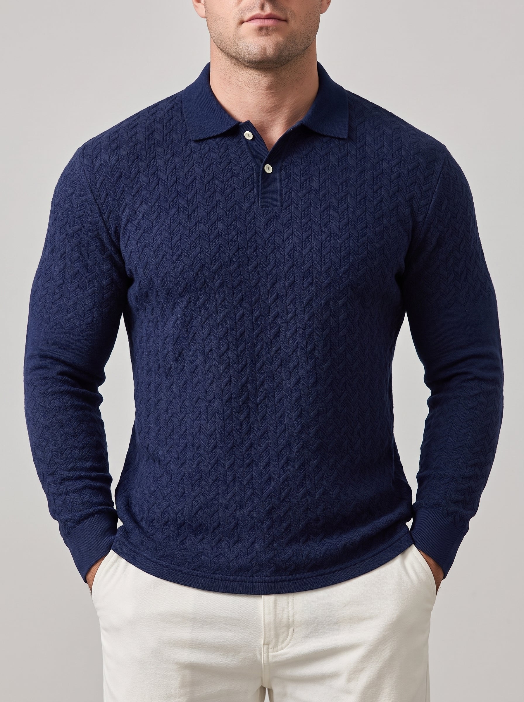 Lewis – Men’s Long-Sleeve Polo Shirt