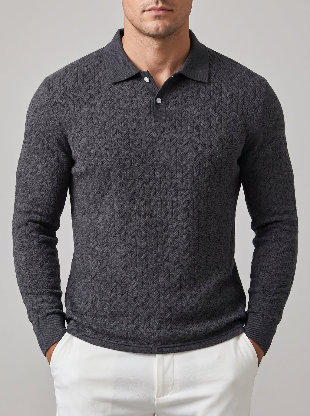 Lewis – Men’s Long-Sleeve Polo Shirt