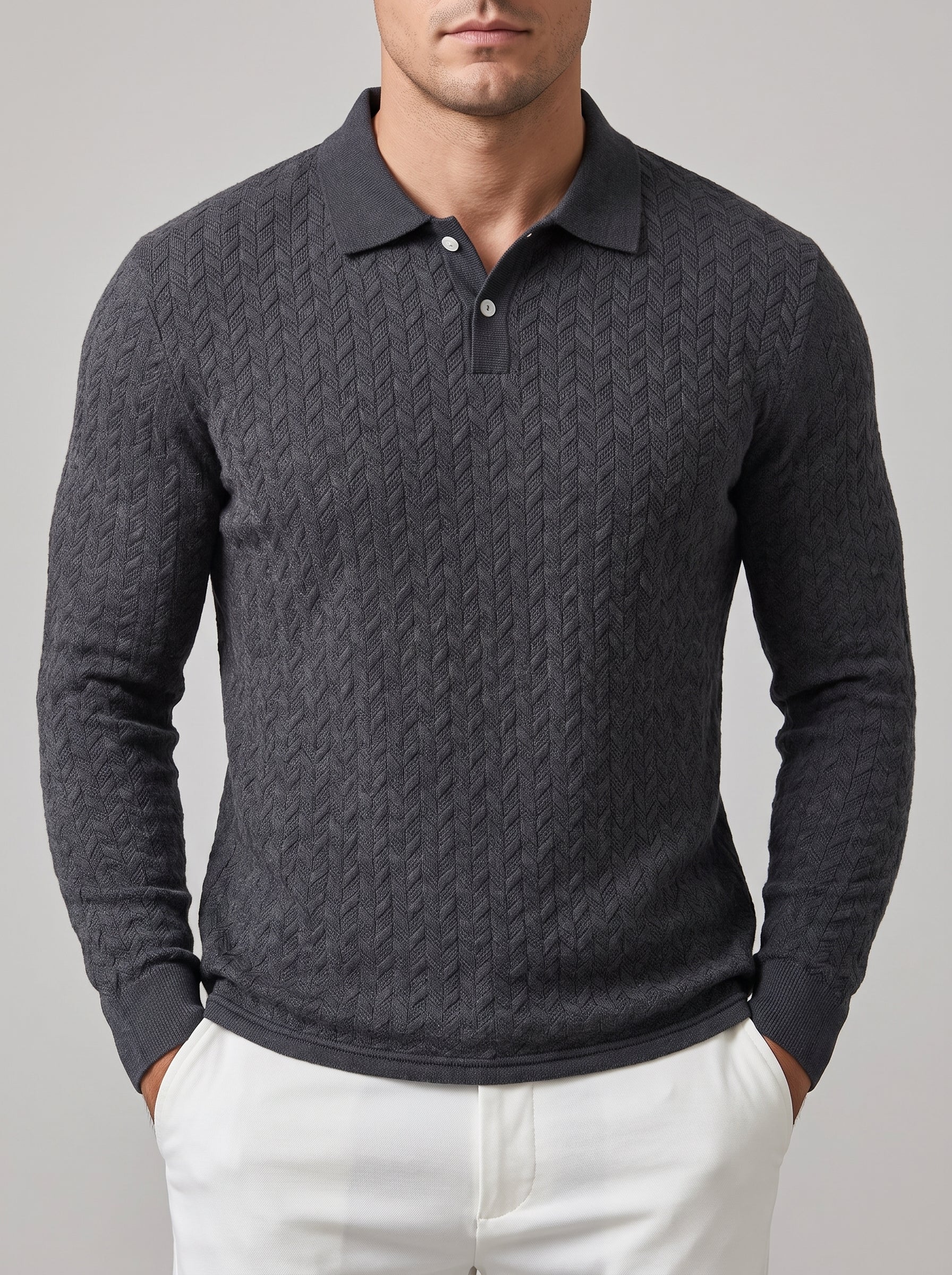 Lewis – Men’s Long-Sleeve Polo Shirt